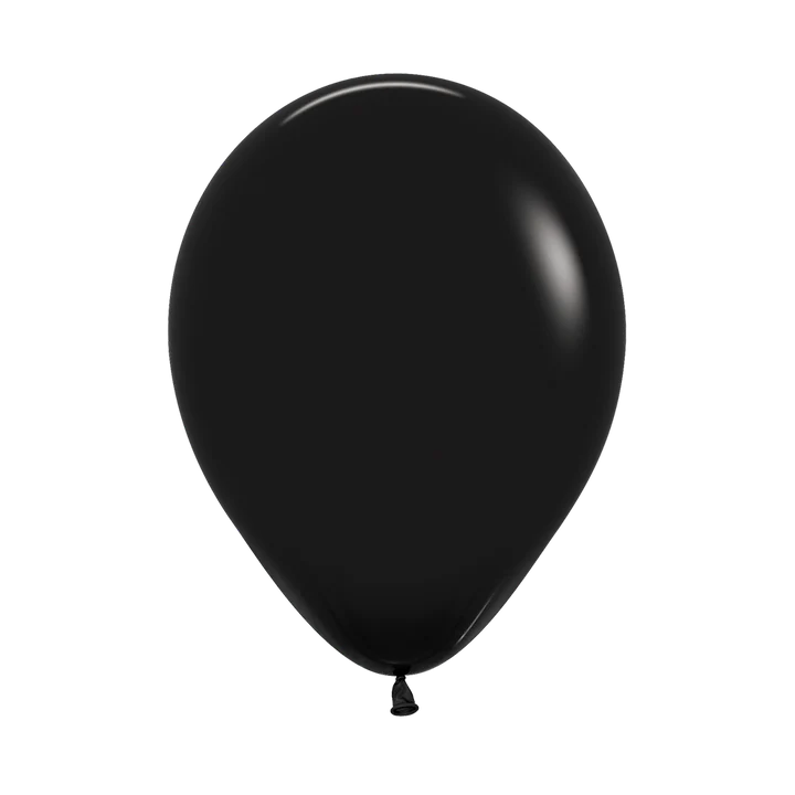 Гелиевый шар пастель черный премиум