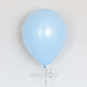 Голубой гелиевый шарик