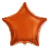 Звезда фольгированная оранжевая