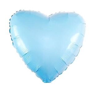 Сердце фольгированное голубое 40 см